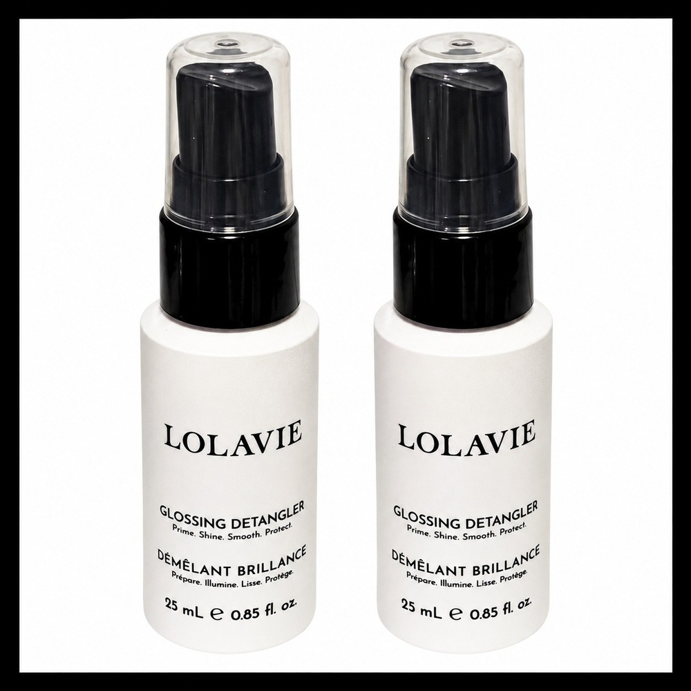 2 x Jennifer Aniston Lolavie Glossing Detangler Lightweight Spray 25‎ ml/0.85 fl